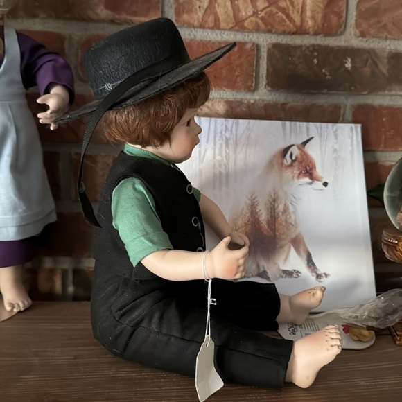 ❤️ 1990 Amish Blessings Porcelain Rebecca
Doll Julie Good Kruger Edwin M Knowles - Picture 11 of 16